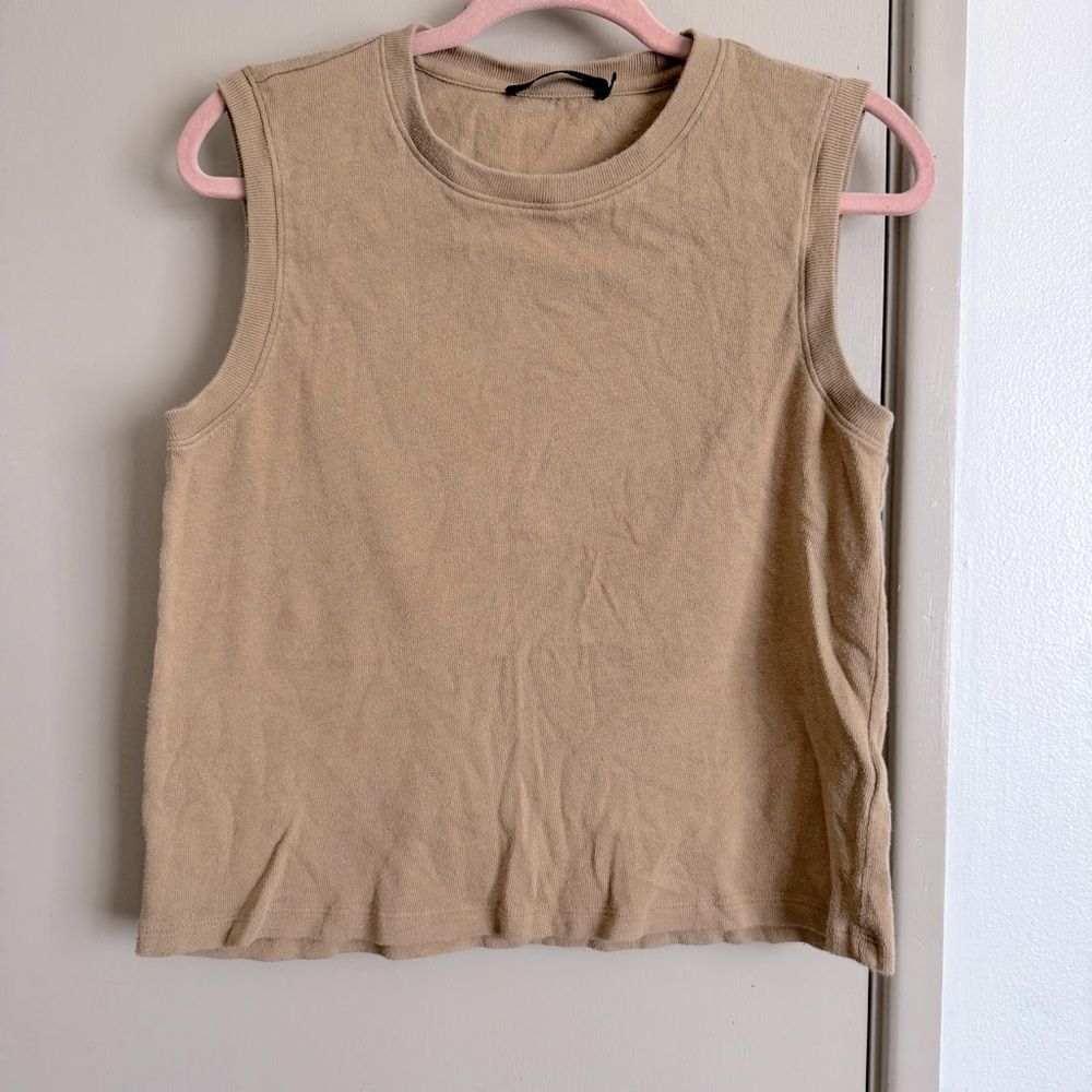 Jenni Kayne Tan Muscle Tee - Picture 2 of 8